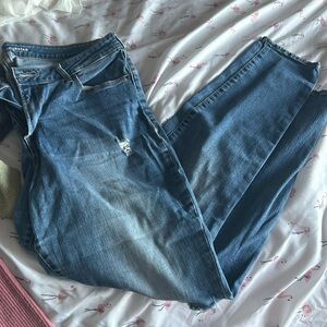 Distressed Old Navy Rockstar Jeans - 12R